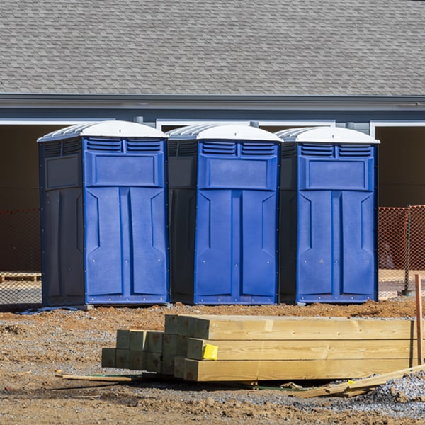 is there a specific order in which to place multiple portable restrooms in Massanutten